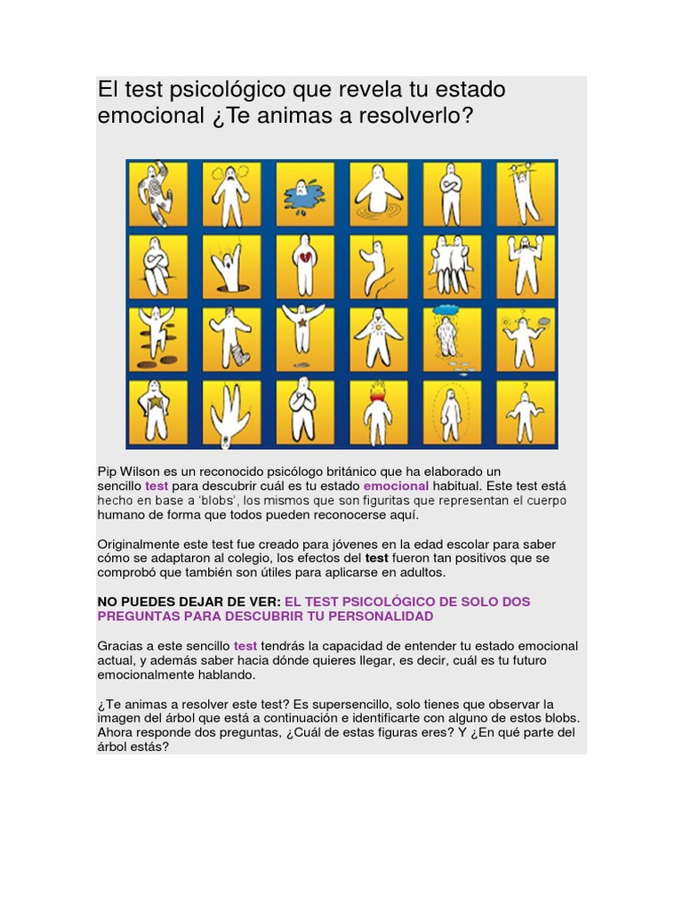 El Test Psicológico Que | PDF