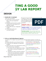 The Perfect Biology Lab Report