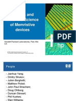 Physics and Materials Science of Memristive of Memristive Devices