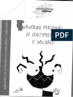 Cuaderno Personal de Sentimientos y Valores PDF