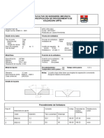 Facultad de Ingeniería Mecánica Especificación de Procedimiento de Soldadura (WPS) PDF