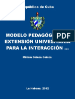 Modelo Pedagogico de Extension - Gainza Gainza, Miriam