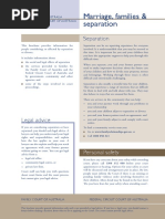 Marriage Families Separation Information Pack