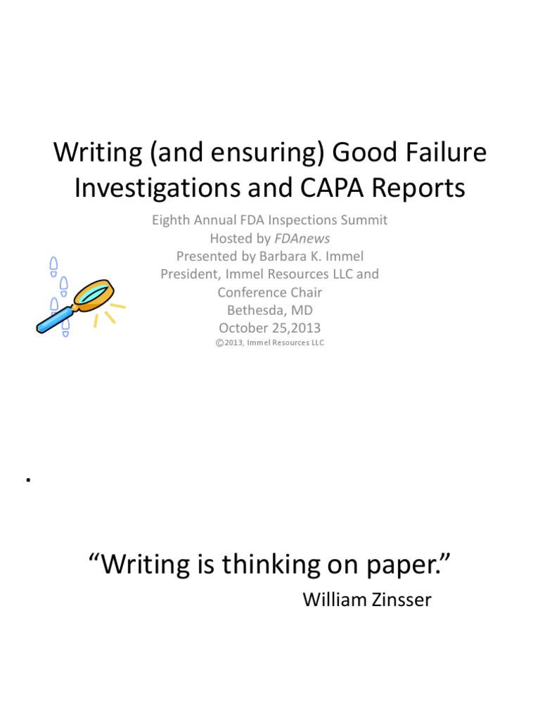 Writing and Ensuring Good Investigations | PDF | Institutional Review ...