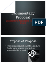 Documentary Proposal: Documentary Filmmaking 101 (MOOC) Week 2