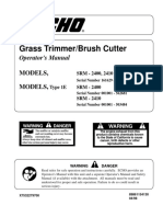 Grass Trimmer/Brush Cutter: Operator's Manual