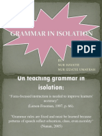 Form-focused vs communicative grammar teaching