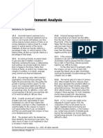 Financial Statement Analysis: Solutions To Questions