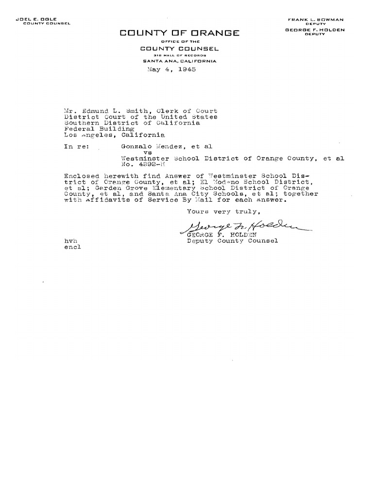 Clerks Correspondence PDF Orange County Mail