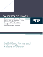 POWER AND IDEOLOGIES: DEFINITIONS, FORMS, SOURCES AND DIMENSIONS