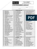 Production Requirements Checklist: Course Number and Name: Production Title: Prod. # Producer: Director