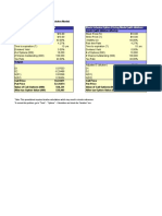 Black Scholes Model in Excel