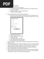 Worksheet for Android Programing