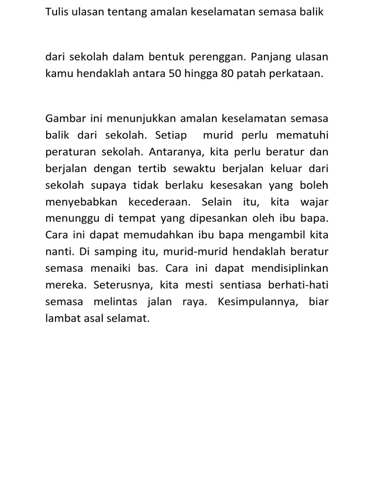 Ulasan TTG Keselamatan Balik DR Sekolah  PDF