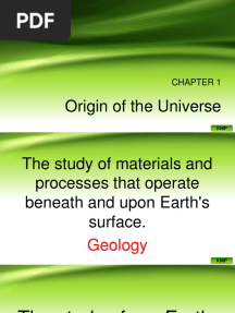Grade 11 Origin of The Universe