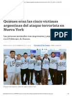 Cinco Víctimas Argentinas Del Ataque Terrorista en Nueva York