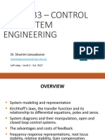 Eme 4433 - Control and System Engineering: Dr. Shamini Janasekaran