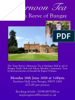 Town Reeve of Bungay: Monday 18th June 2018 at 3.00pm