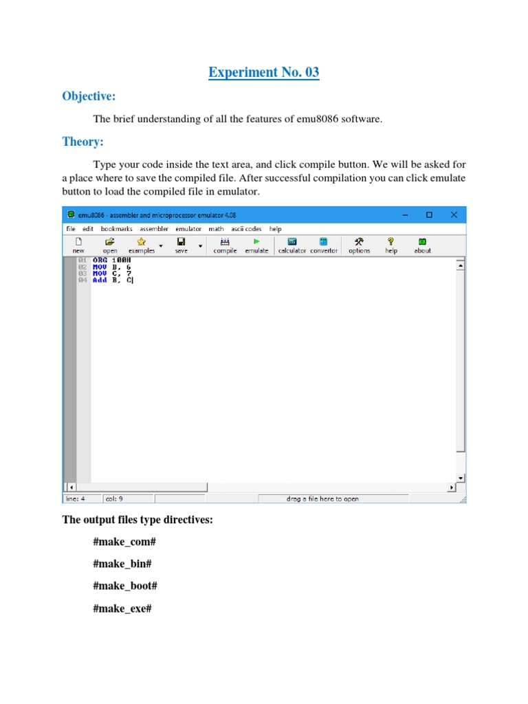 Microprocessor Lab 3 | PDF | Assembly Language | Source Code