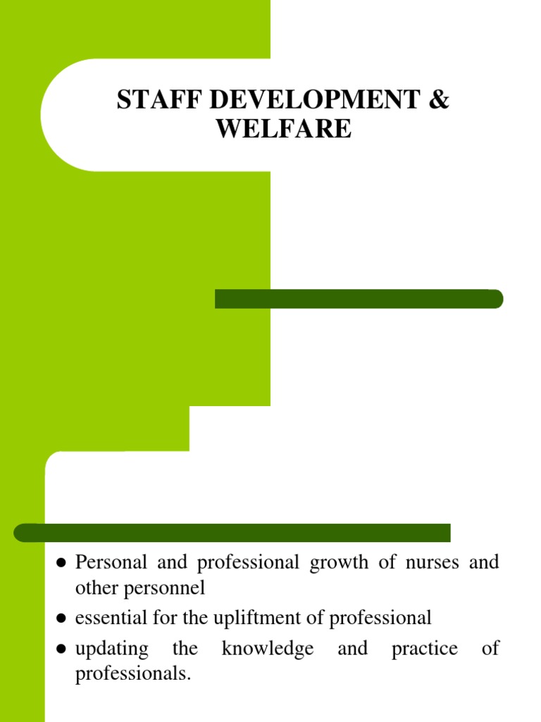 Staff Development Programme PDF Employment Nursing