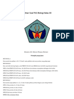 Latihan Soal PAS Biologi Kelas XII