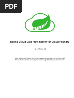 Spring Cloud Dataflow Server Cloudfoundry Reference