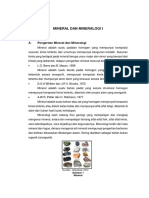 Resume Mineral Dan Mineralogi I