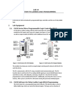 LAB 10 Introduction To Ladder Logic Programming