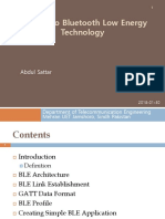 A Guide To Bluetooth Low Energy Technology: Abdul Sattar