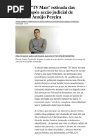 Acção Judicial de Ricardo Araújo Pereira