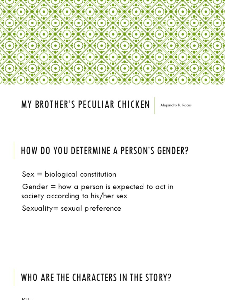 My Brother's Peculiar Chicken PDF