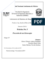 Precesión giroscopio UNAM DIMEI