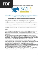 Using A Drone and Photogrammetry Software To Create Orthomosaic Images and 3D Models of Aircraft Accident Sites