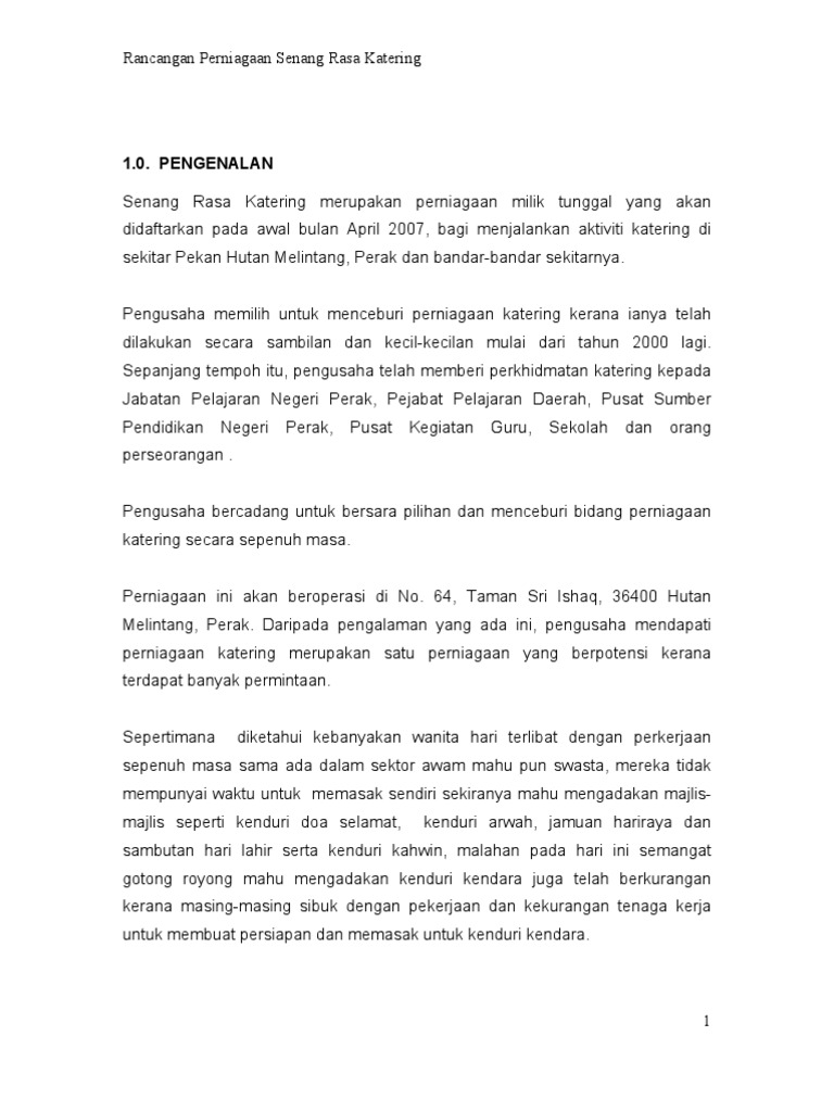 Contoh Kertas Kerja Cadangan Perniagaan - World Globe