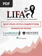 LIFA Stock Pitch Competition Information Package