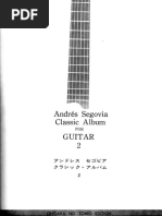 Andre S Segovia Classic Album For Guitar Volumes 1 14 PDF | PDF