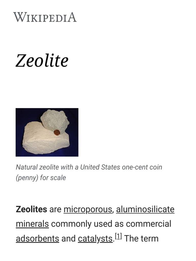 Zeolite Zeolites Are Microporous, Aluminosilicate PDF Zeolite Chemistry