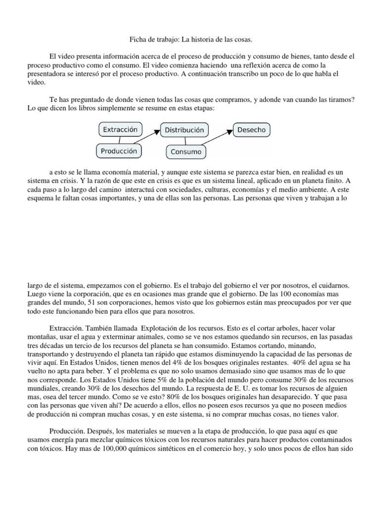 La Historia de Las Cosas annie leonard Reciclaje Residuos