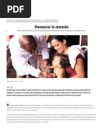 Humanizar La Atención – Revista Soberanía Sanitaria