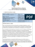 Syllabus Del Curso Seminario de Investigación