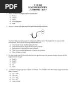 CHE 160 Semester Review Zumdahl CH 5-7