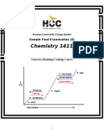 Houston Community College System Sample Final Examination (A) Chemistry 1411