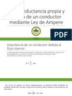 Ec. de Inductancia Propia y Mutua de Un Conductor Mediante Ley de Ampere