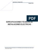 Especificaciones Tecnicas de Instalaciones Electricas