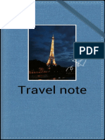 Notebook - Travel Note - 3pages PDF