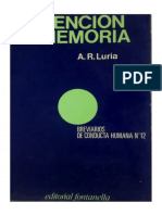 1979. (Luria, A.) Atención y Memoria