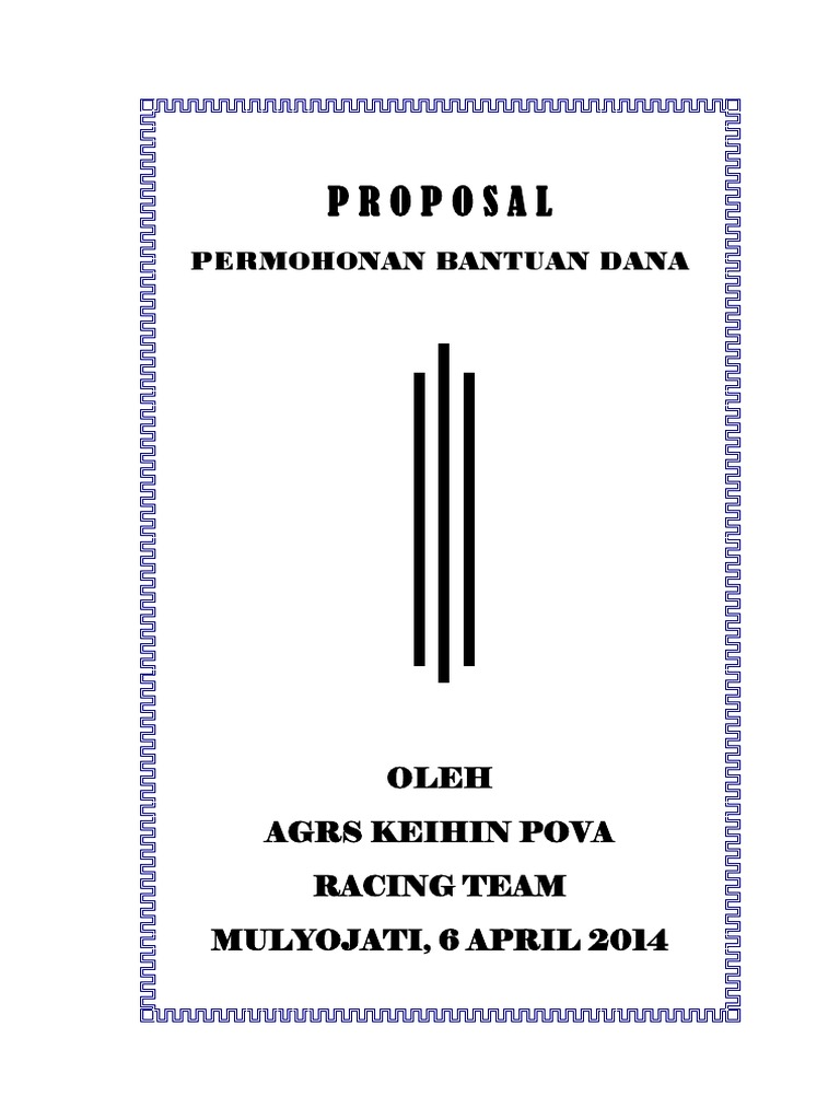 Proposal Balap