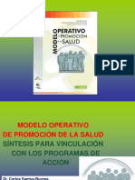 Modelo Operativo Promocion de La Salud Vinculacion