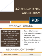 4.2 Enlightened Absolutism