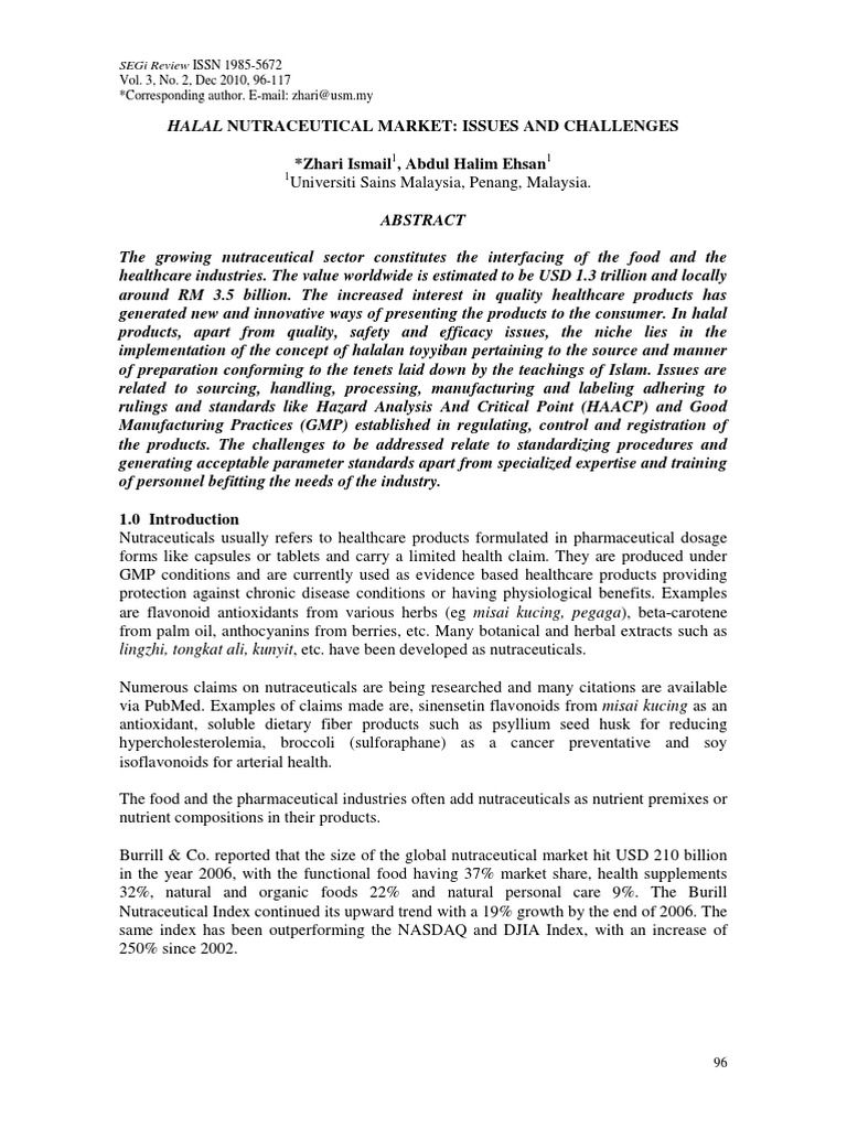 Halal Nutraceutical Market Issues And Challenges Gelatin
